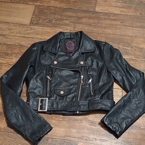 Dollhouse Black Faux Leather Women's Jacket